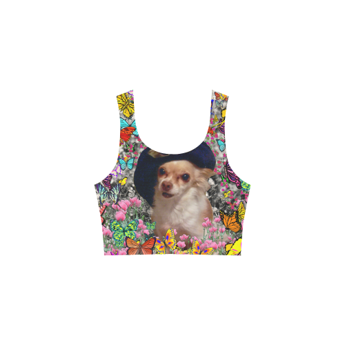 Chi Chi in Yellow Butterflies, Chihuahua Puppy Dog Atalanta Sundress (Model D04)