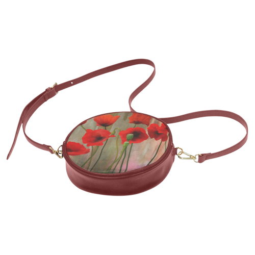 Poppies Round Sling Bag (Model 1647)
