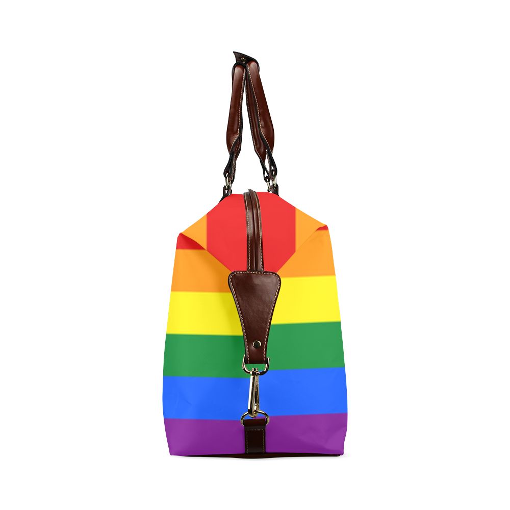Gay Pride Rainbow Flag Stripes Classic Travel Bag (Model 1643)