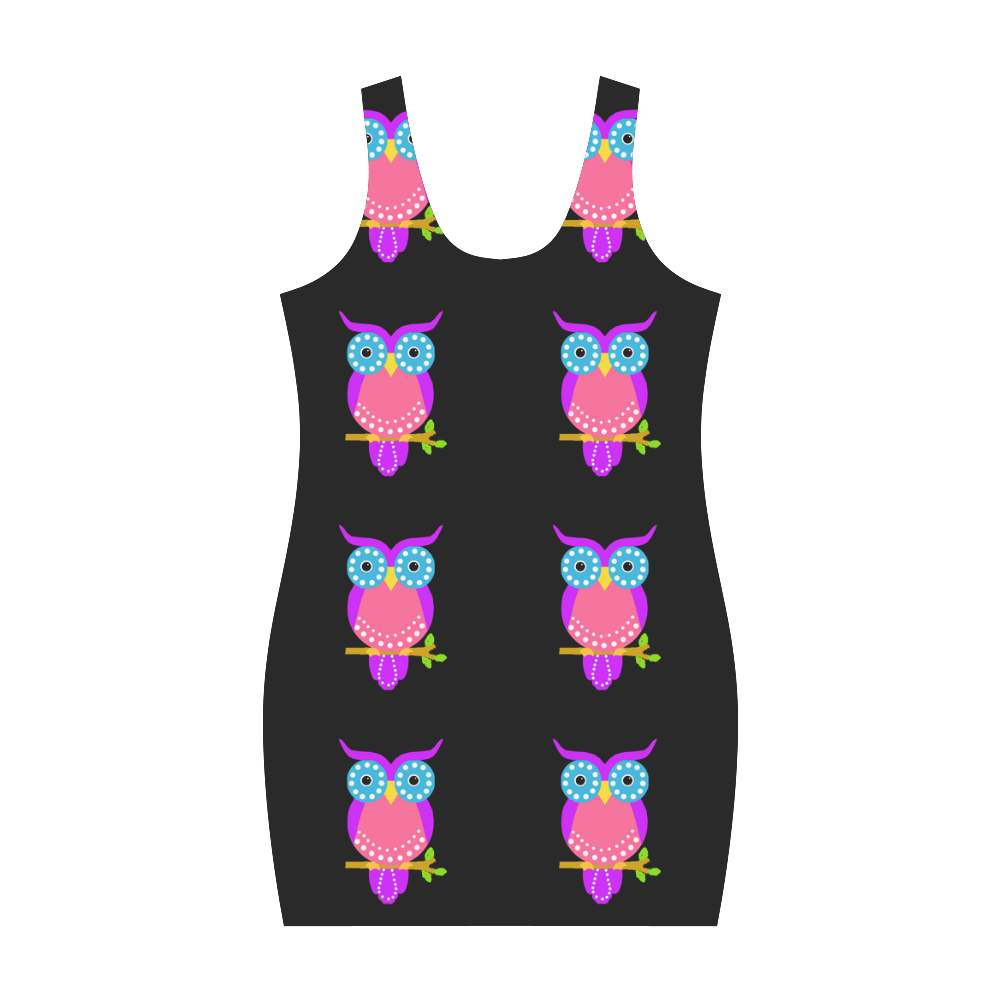 Owl Pattern Medea Vest Dress (Model D06)
