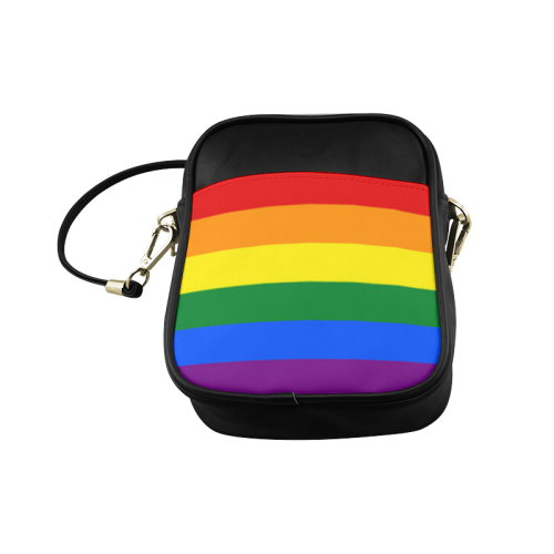 Gay Pride Rainbow Flag Stripes Sling Bag (Model 1627)