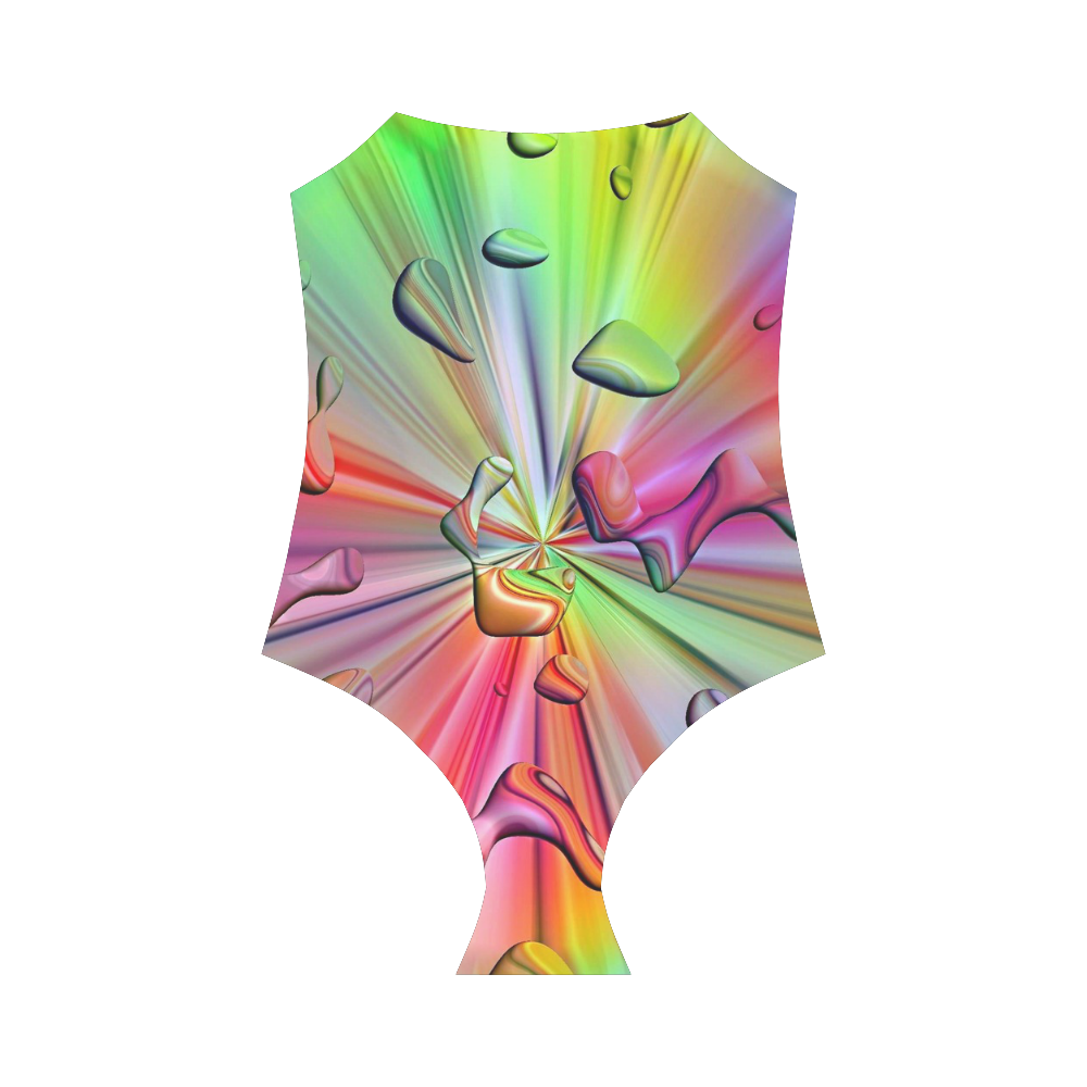Rainbow Drops by nico bielow Strap Swimsuit ( Model S05)