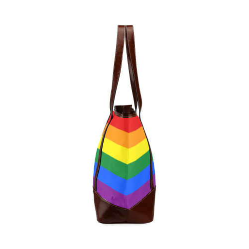 Gay Pride Rainbow Flag Stripes Tote Handbag (Model 1642)