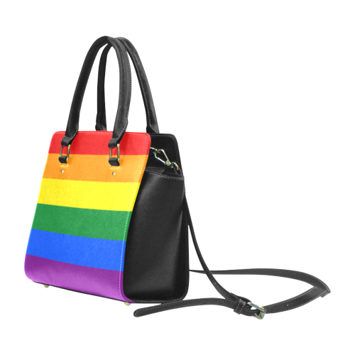 Gay Pride Rainbow Flag Stripes Classic Shoulder Handbag (Model 1653)