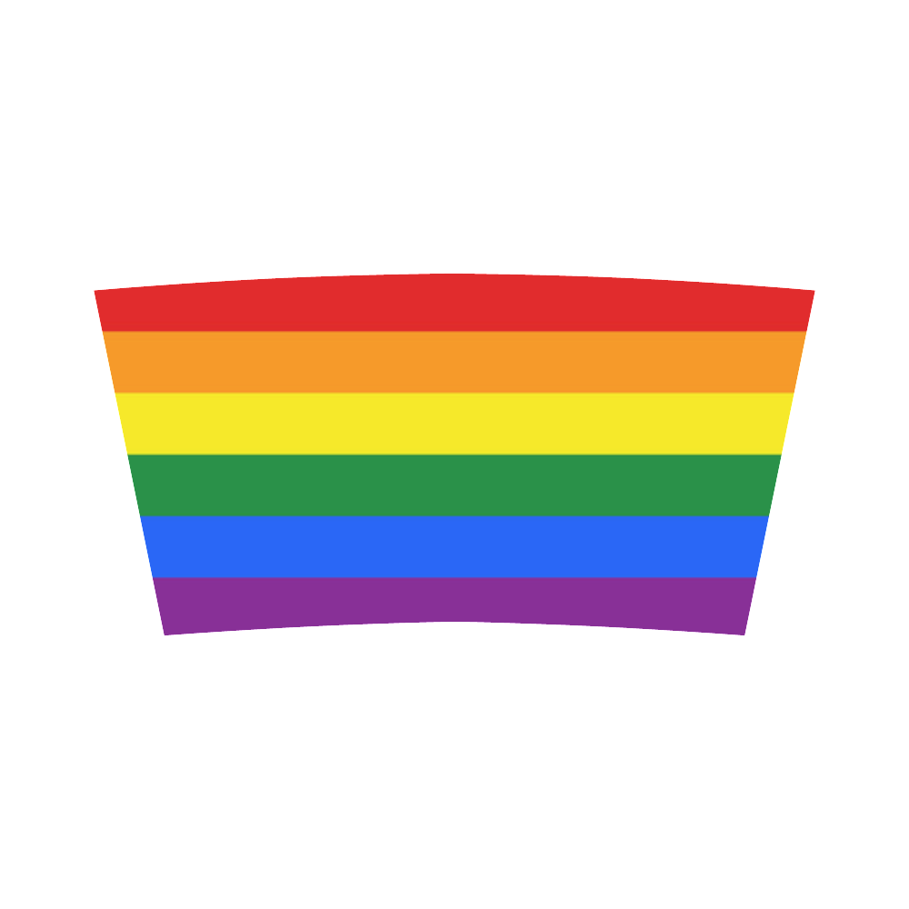 Gay Pride Rainbow Flag Stripes Bandeau Top