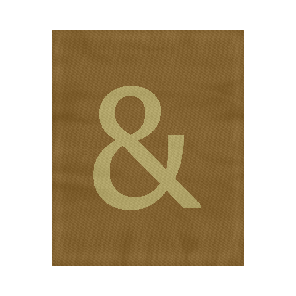 Text Symbol: Ampersand Duvet Cover 86"x70" ( All-over-print)