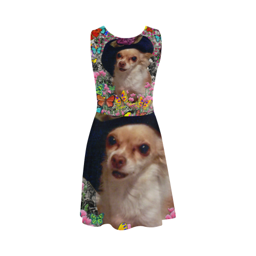 Chi Chi in Yellow Butterflies, Chihuahua Puppy Dog Atalanta Sundress (Model D04)