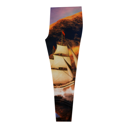 Fantasy seascape Cassandra Women's Leggings (Model L01)