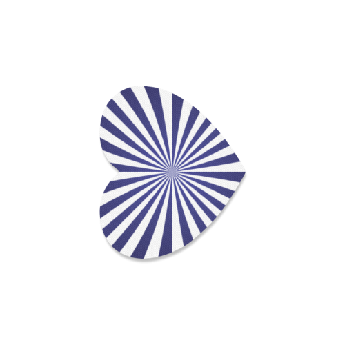 Blue Spiral Heart Coaster
