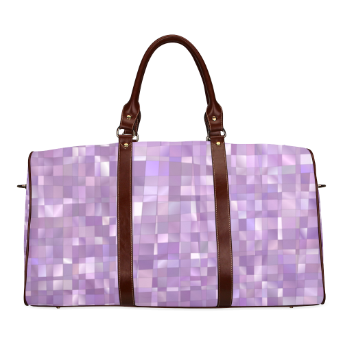 Purple Pearl Mosaic Waterproof Travel Bag/Large (Model 1639)
