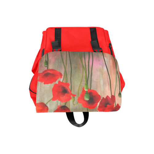 Poppies Casual Shoulders Backpack (Model 1623)
