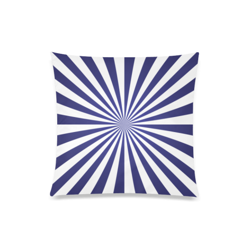 Blue Spiral Custom Zippered Pillow Case 20"x20"(One Side)