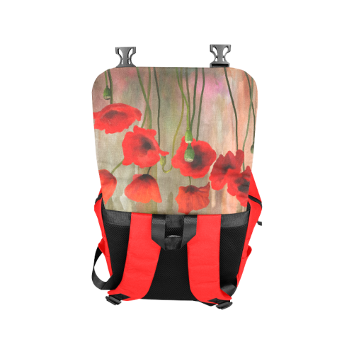 Poppies Casual Shoulders Backpack (Model 1623)