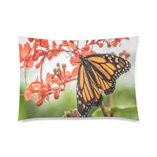 Monarch Butterfly Dreams Custom Zippered Pillow Case 20"x30" (one side)