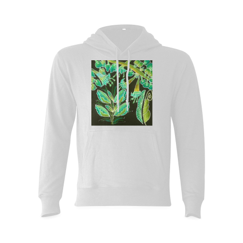 Irish Garden, Lime Green Flowers Dance in Joy Oceanus Hoodie Sweatshirt (Model H03)