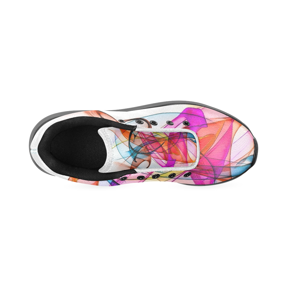 Summer Color Pattern by Nico Bielow Women’s Running Shoes (Model 020)