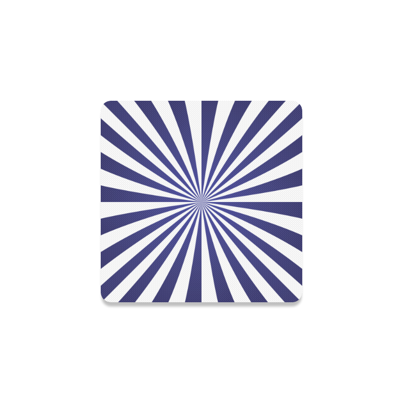 Blue Spiral Square Coaster