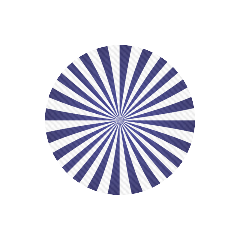 Blue Spiral Round Mousepad