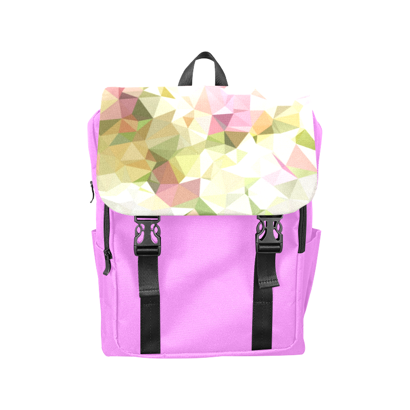 Low Poly Pastels Casual Shoulders Backpack (Model 1623)