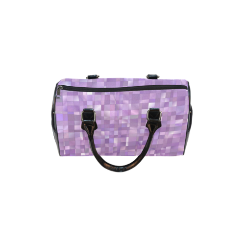 Purple Pearl Mosaic Boston Handbag (Model 1621)
