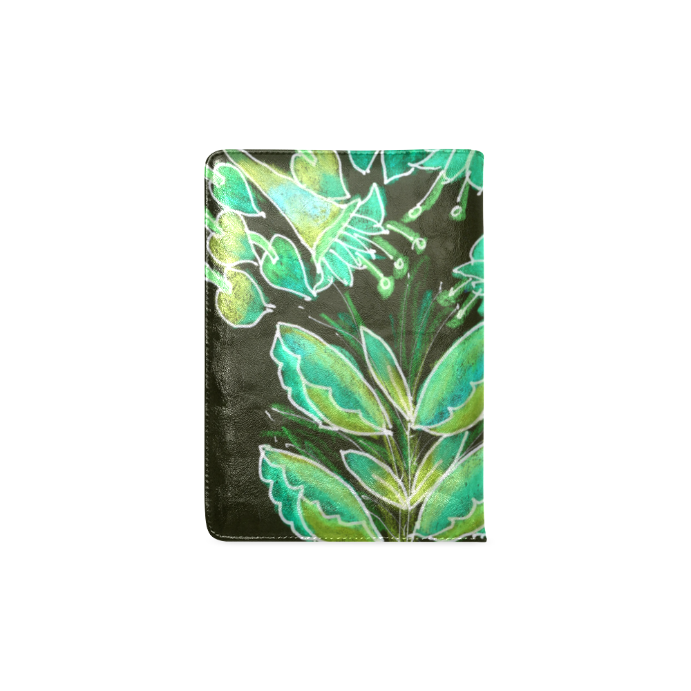 Irish Garden, Lime Green Flowers Dance in Joy Custom NoteBook A5