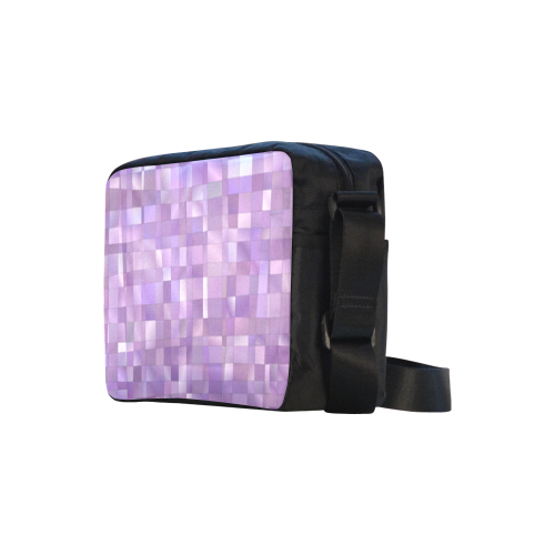 Purple Pearl Mosaic Classic Cross-body Nylon Bags (Model 1632)