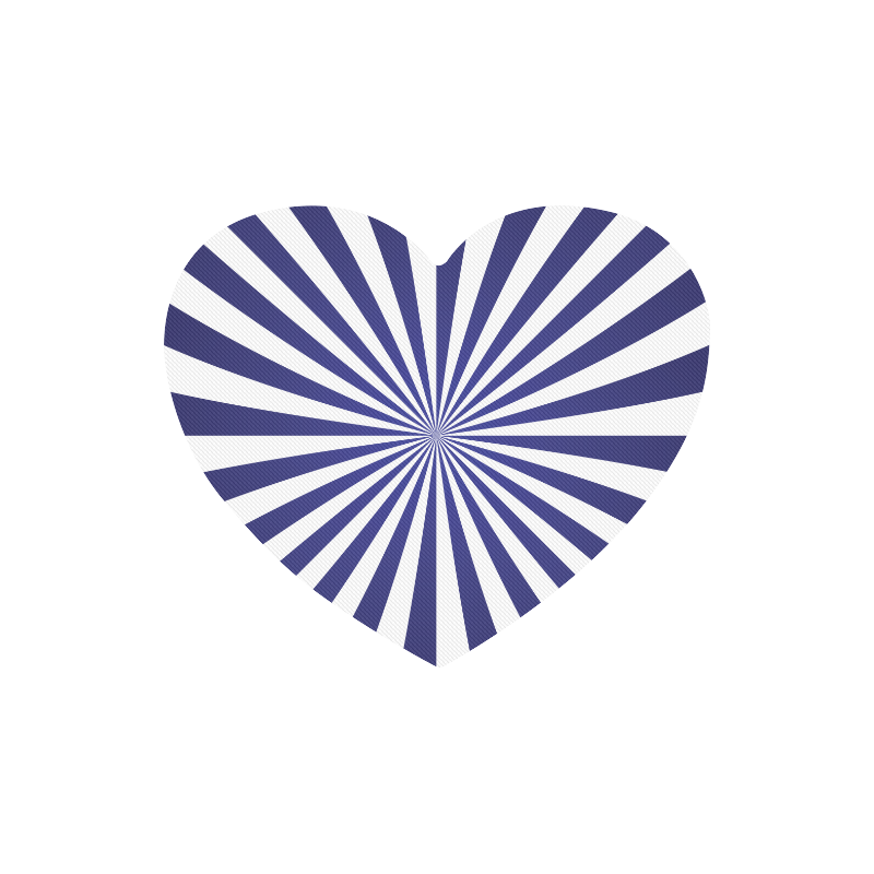 Blue Spiral Heart-shaped Mousepad