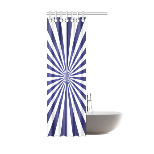 Blue Spiral Shower Curtain 36"x72"