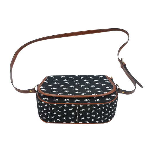 Little Dragon Pattern Saddle Bag/Small (Model 1649) Full Customization