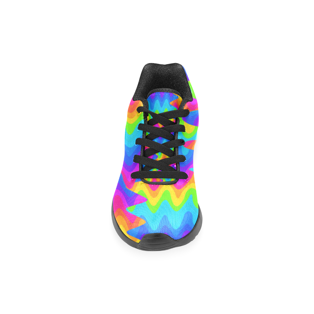 Amazing Acid Rainbow Women’s Running Shoes (Model 020)