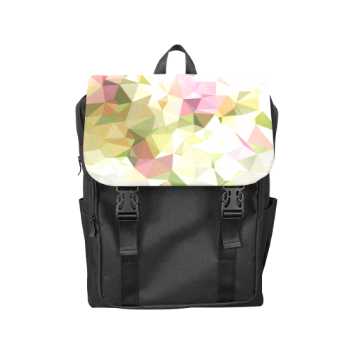 Low Poly Pastel Casual Shoulders Backpack (Model 1623)