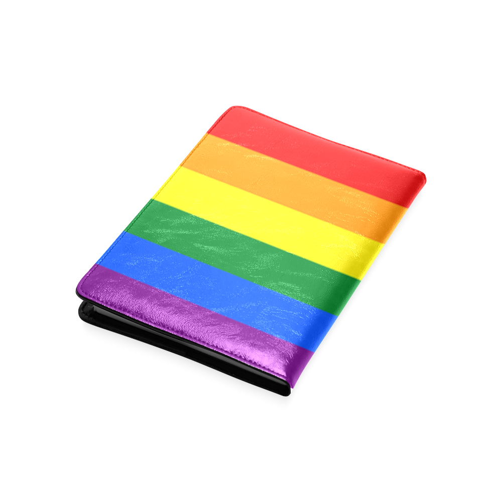 Gay Pride Rainbow Flag Stripes Custom NoteBook A5