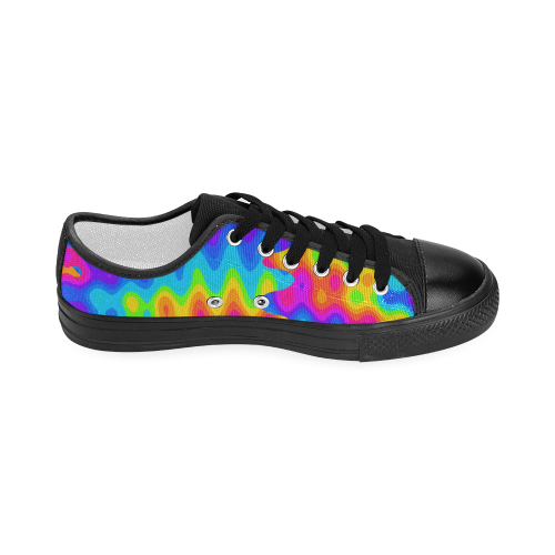 Amazing Acid Rainbow Women's Classic Canvas Shoes (Model 018)