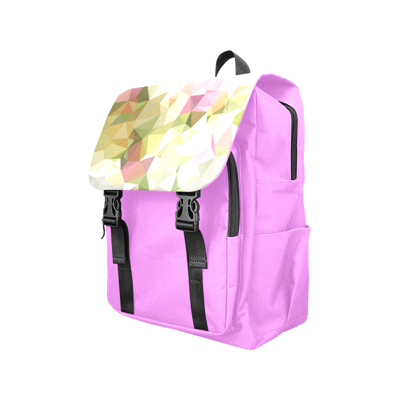 Low Poly Pastels Casual Shoulders Backpack (Model 1623)