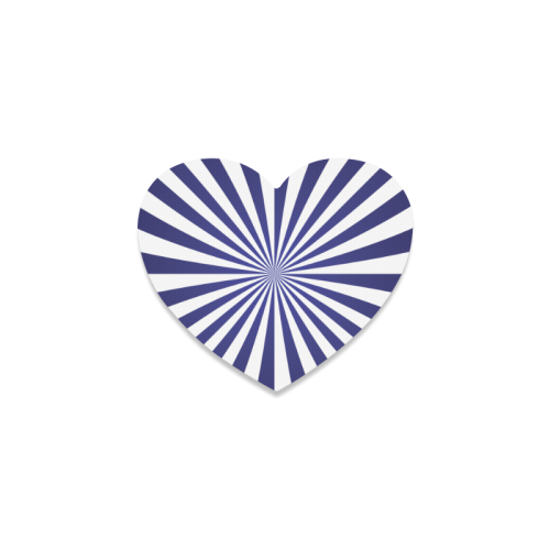 Blue Spiral Heart Coaster