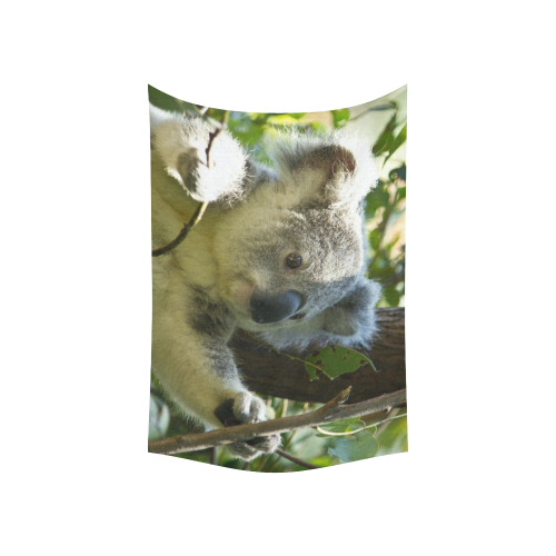 Koala_2015_0305 Cotton Linen Wall Tapestry 60"x 40"