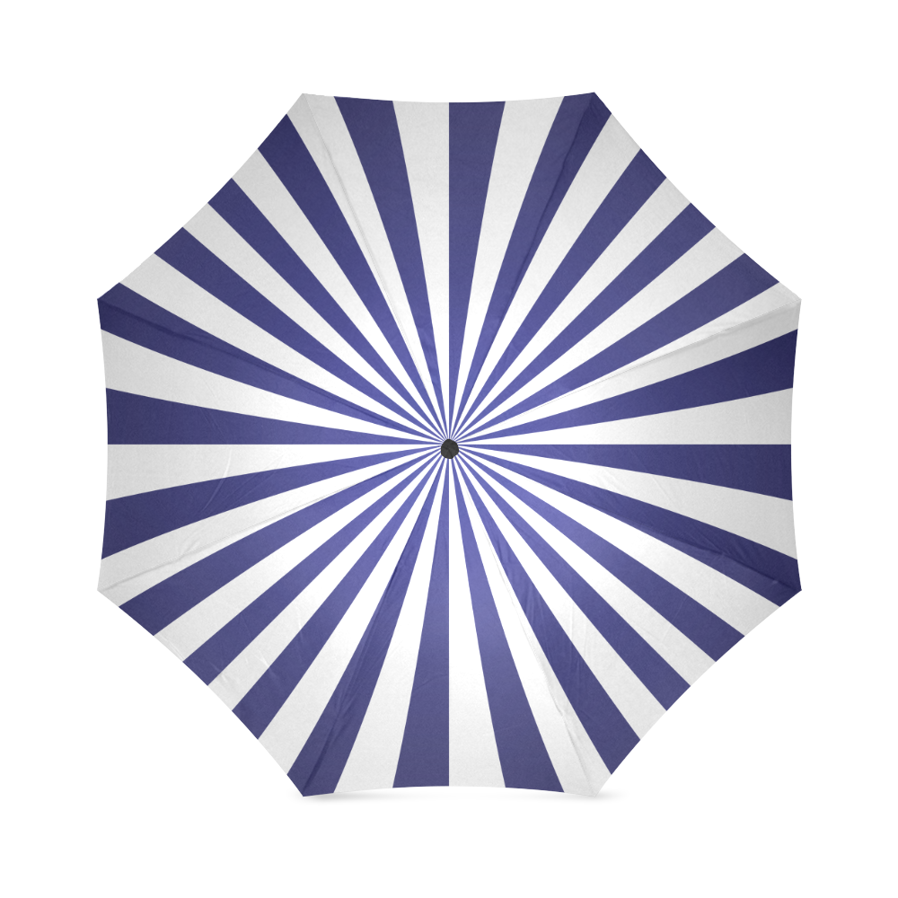 Blue Spiral Foldable Umbrella (Model U01)