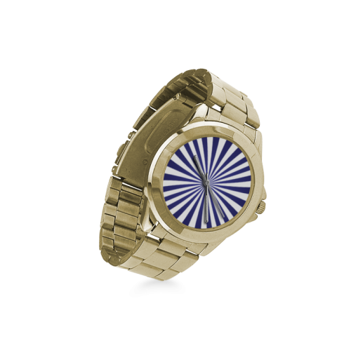 Blue Spiral Custom Gilt Watch(Model 101)