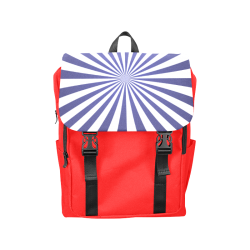 Blue Spiral Casual Shoulders Backpack (Model 1623)