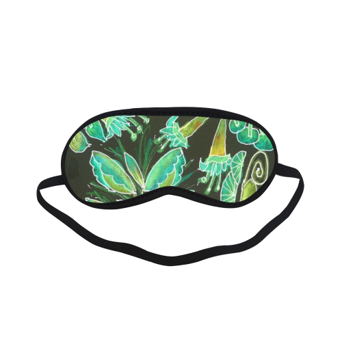 Irish Garden, Lime Green Flowers Dance in Joy Sleeping Mask