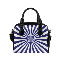 Blue Spiral Shoulder Handbag (Model 1634)