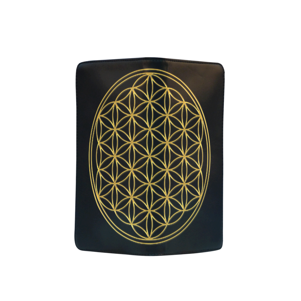 FLOWER OF LIFE gold Men's Clutch Purse （Model 1638）