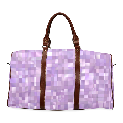 Purple Pearl Mosaic Waterproof Travel Bag/Large (Model 1639)