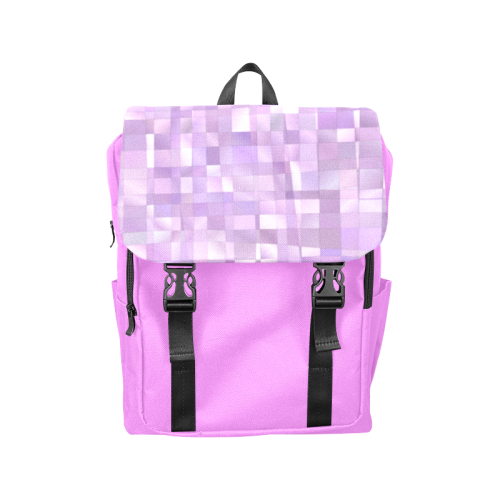Purple Pearl - Mosaic Casual Shoulders Backpack (Model 1623)