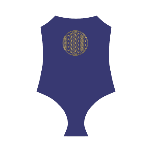 FLOWER OF LIFE gold Strap Swimsuit ( Model S05)