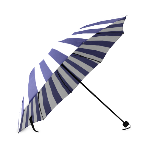 Blue Spiral Foldable Umbrella (Model U01)
