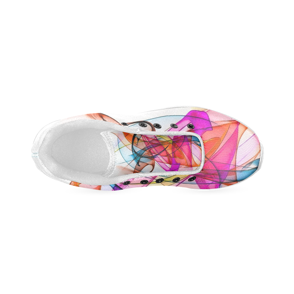 Summer Color Pattern by Nico Bielow Women’s Running Shoes (Model 020)