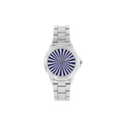 Blue Spiral Unisex Stainless Steel Watch(Model 103)