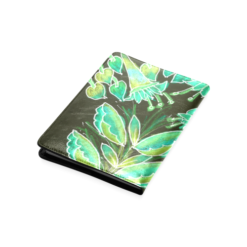 Irish Garden, Lime Green Flowers Dance in Joy Custom NoteBook A5