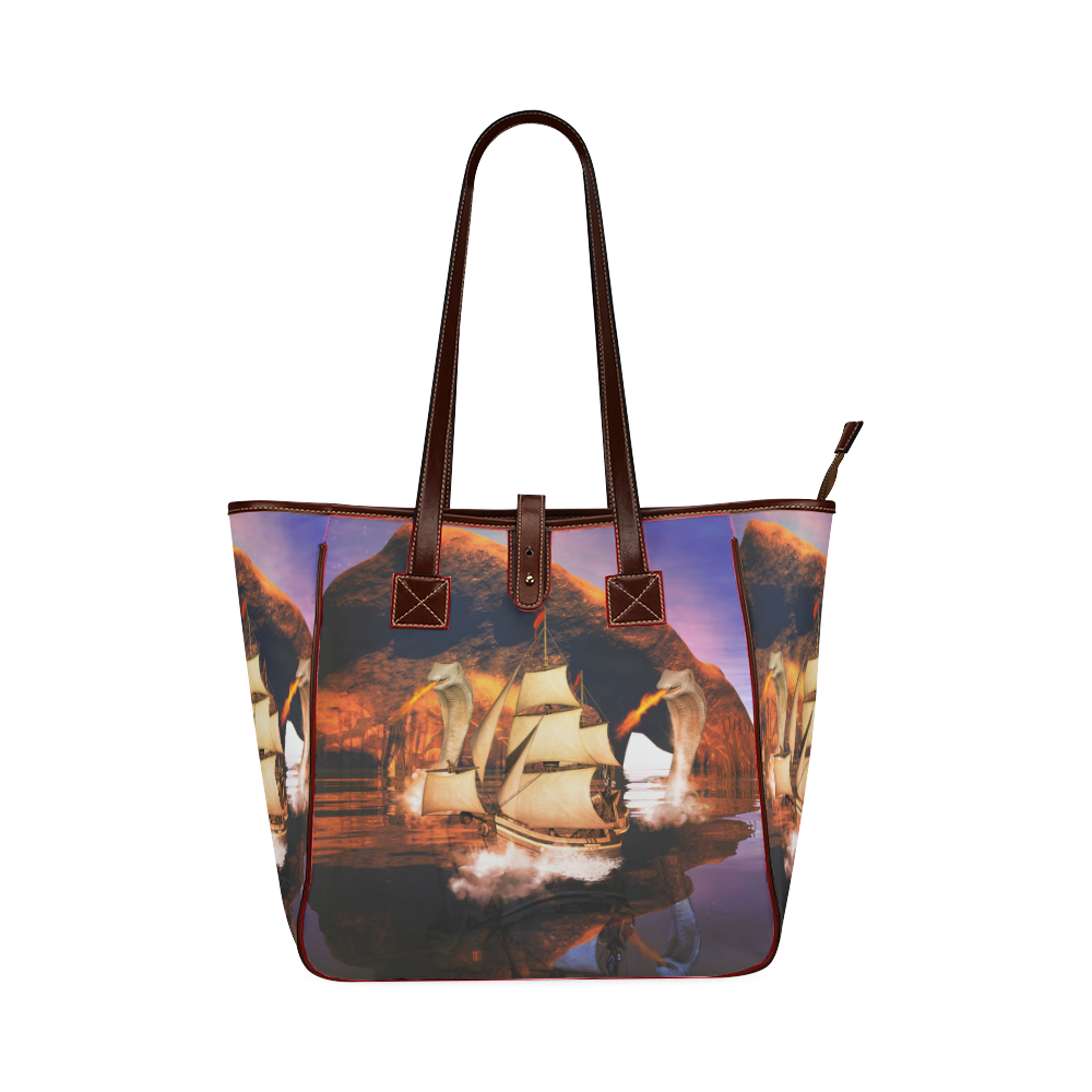 Fantasy seascape Classic Tote Bag (Model 1644)